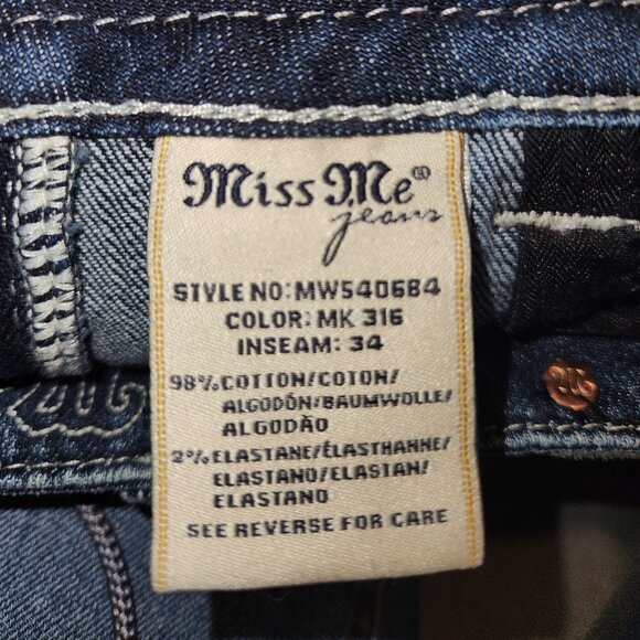 Miss Me Signature Rise Bootcut Jeans – Size 29 – Style MW540684 - Picture 16 of 16